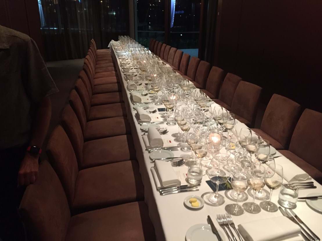 Private Dining Room at Aria Brisbane, set to host the Oregon Winemaker's Dinner, March 2016.